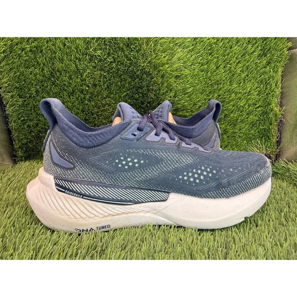 Brooks Glycerin GTS 23 1204921B453 Athletic Sneaker Womens 6.5B Blue Knit Sports